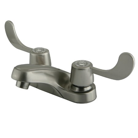 Kingston Brass 4" Centerset Bathroom Faucet, Brushed Nickel KB188LP